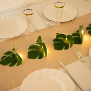 10 ft LED Artificial Monstera Leaves Garland String Lights - Green LEDSTR_ARTI_008_GRN