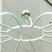 10 ft Metal Birdcage Wedding Arch Backdrop Stand - White BKDP_STND_BDCG_9_WHT