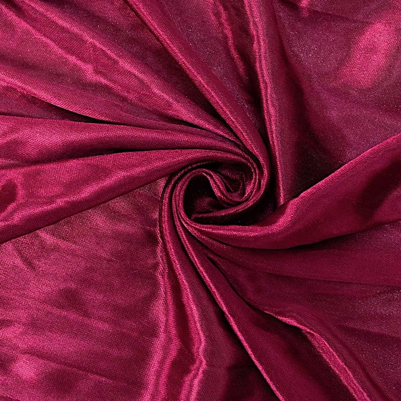 10 ft x 10 ft Double Drape Pleated Satin Wedding Photo Backdrop Curtain