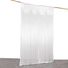 10 ft x 10 ft Double Drape Pleated Satin Wedding Photo Backdrop Curtain