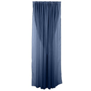 10 ft x 10 ft Polyester and Sheer Chiffon Dual Layer Backdrop Curtain with Rod Pockets BKDP300_10X10_NAVY