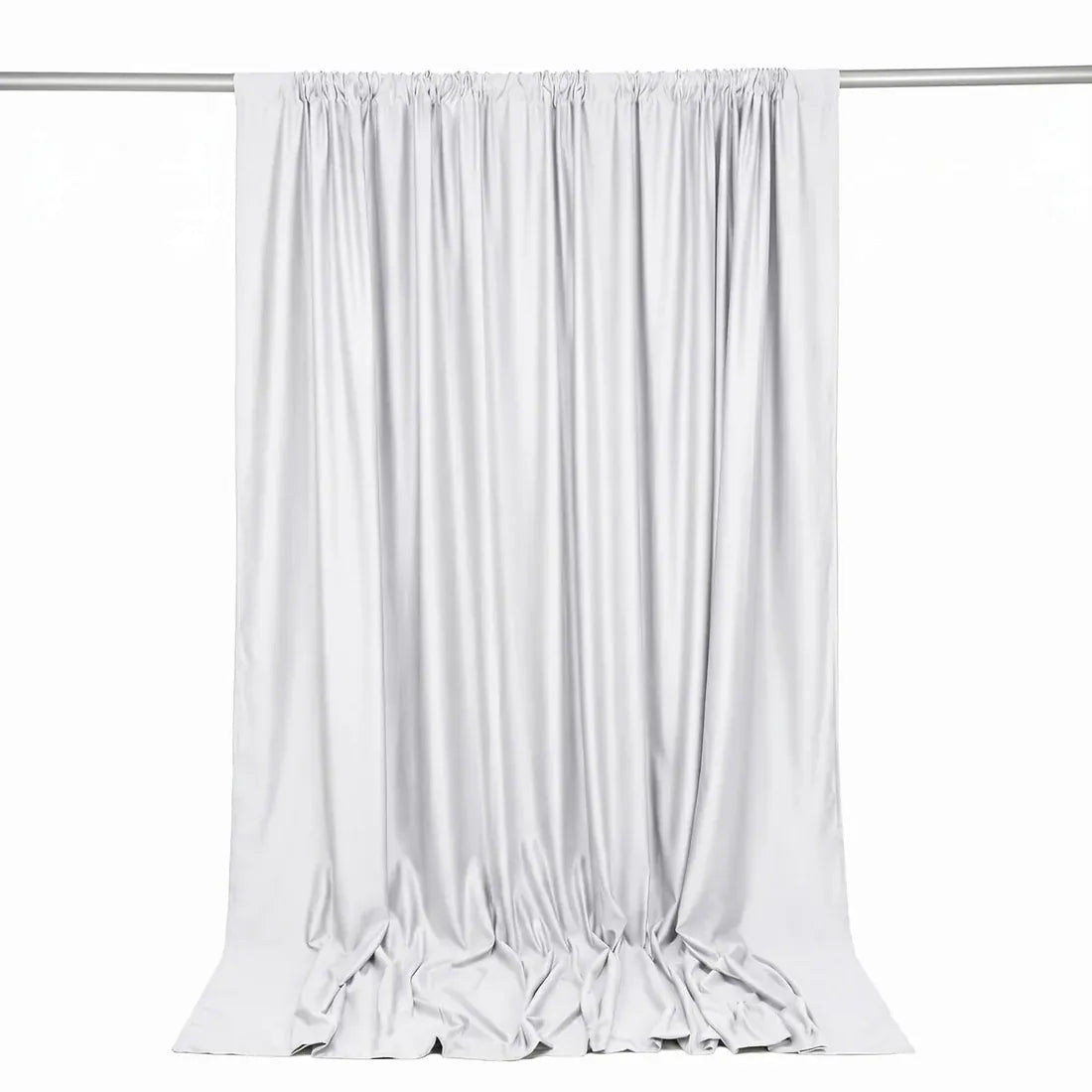 10 ft x 10 ft Polyester Backdrop Curtain Drape Panel with Rod Pocket