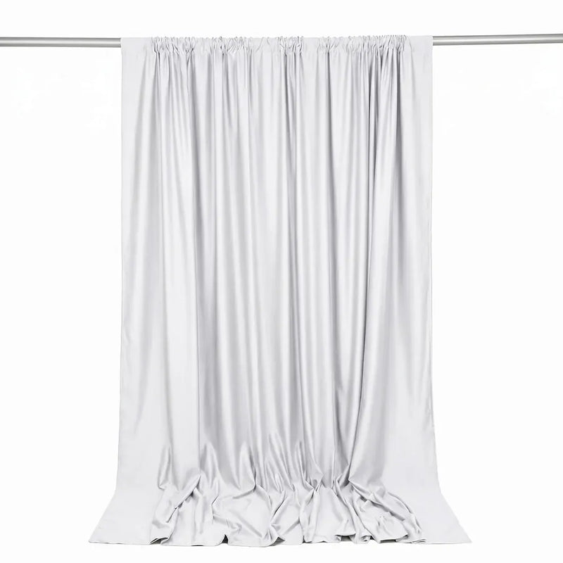 10 ft x 10 ft Polyester Backdrop Curtain Drape Panel with Rod Pocket