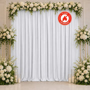 10 ft x 10 ft Polyester Backdrop Curtain Drape Panel with Rod Pocket