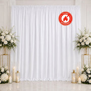 10 ft x 10 ft Polyester Backdrop Curtain Drape Panel with Rod Pocket