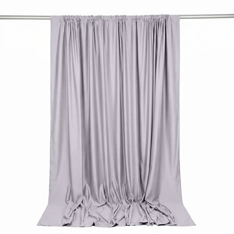 10 ft x 10 ft Polyester Backdrop Curtain Drape Panel with Rod Pocket