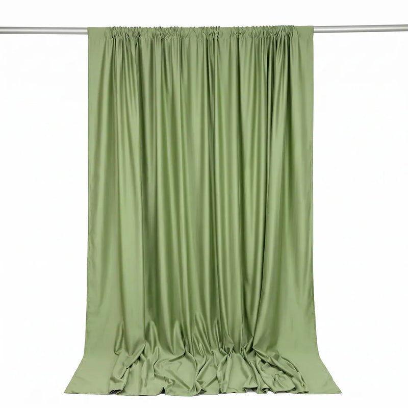 10 ft x 10 ft Polyester Backdrop Curtain Drape Panel with Rod Pocket