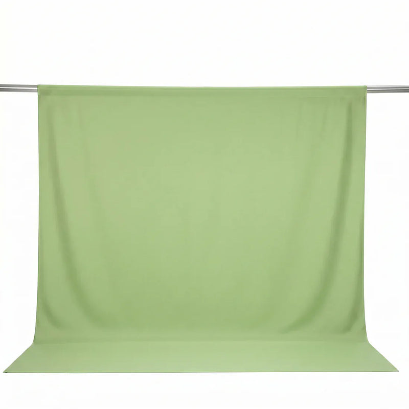 10 ft x 10 ft Polyester Backdrop Curtain Drape Panel with Rod Pocket
