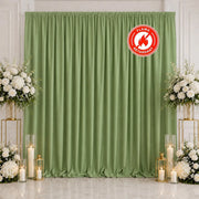 10 ft x 10 ft Polyester Backdrop Curtain Drape Panel with Rod Pocket