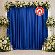 10 ft x 10 ft Polyester Backdrop Curtain Drape Panel with Rod Pocket