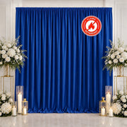 10 ft x 10 ft Polyester Backdrop Curtain Drape Panel with Rod Pocket