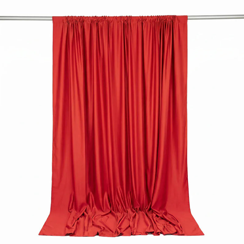 10 ft x 10 ft Polyester Backdrop Curtain Drape Panel with Rod Pocket