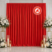 10 ft x 10 ft Polyester Backdrop Curtain Drape Panel with Rod Pocket