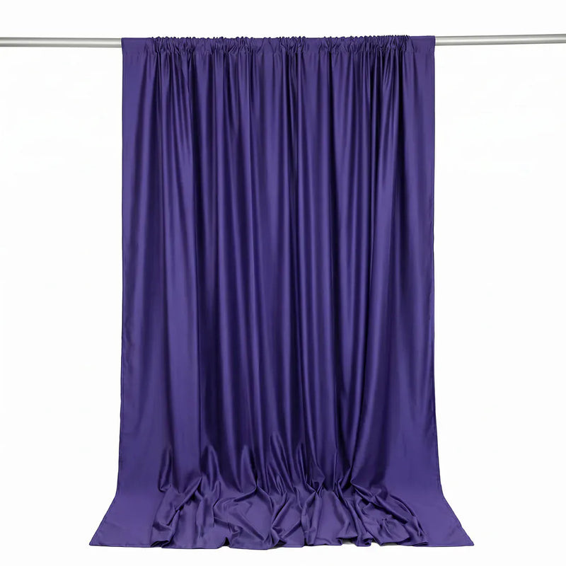 10 ft x 10 ft Polyester Backdrop Curtain Drape Panel with Rod Pocket