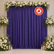 10 ft x 10 ft Polyester Backdrop Curtain Drape Panel with Rod Pocket