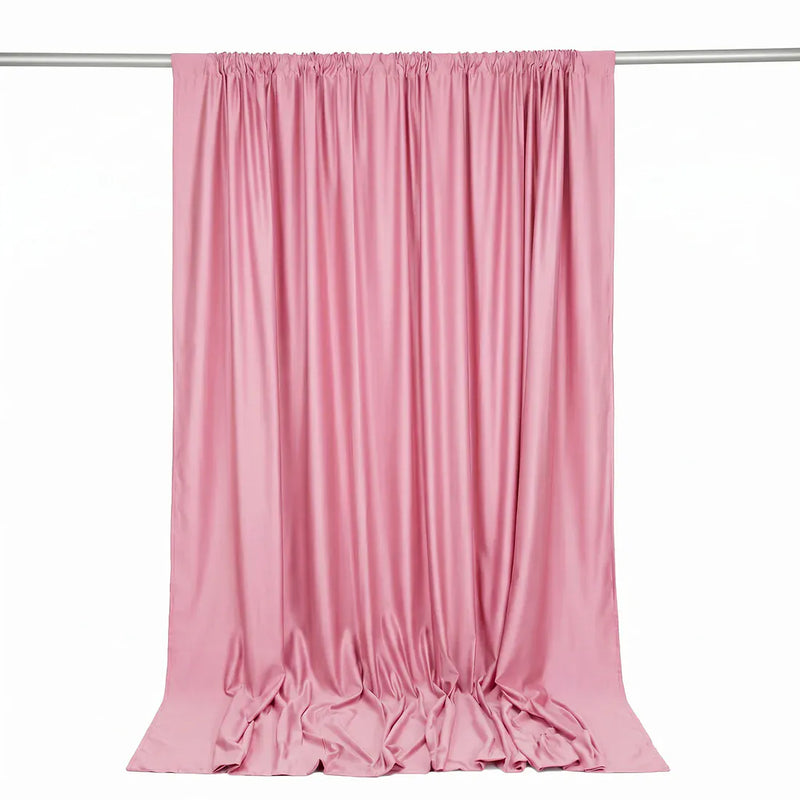10 ft x 10 ft Polyester Backdrop Curtain Drape Panel with Rod Pocket