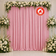 10 ft x 10 ft Polyester Backdrop Curtain Drape Panel with Rod Pocket