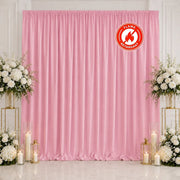 10 ft x 10 ft Polyester Backdrop Curtain Drape Panel with Rod Pocket