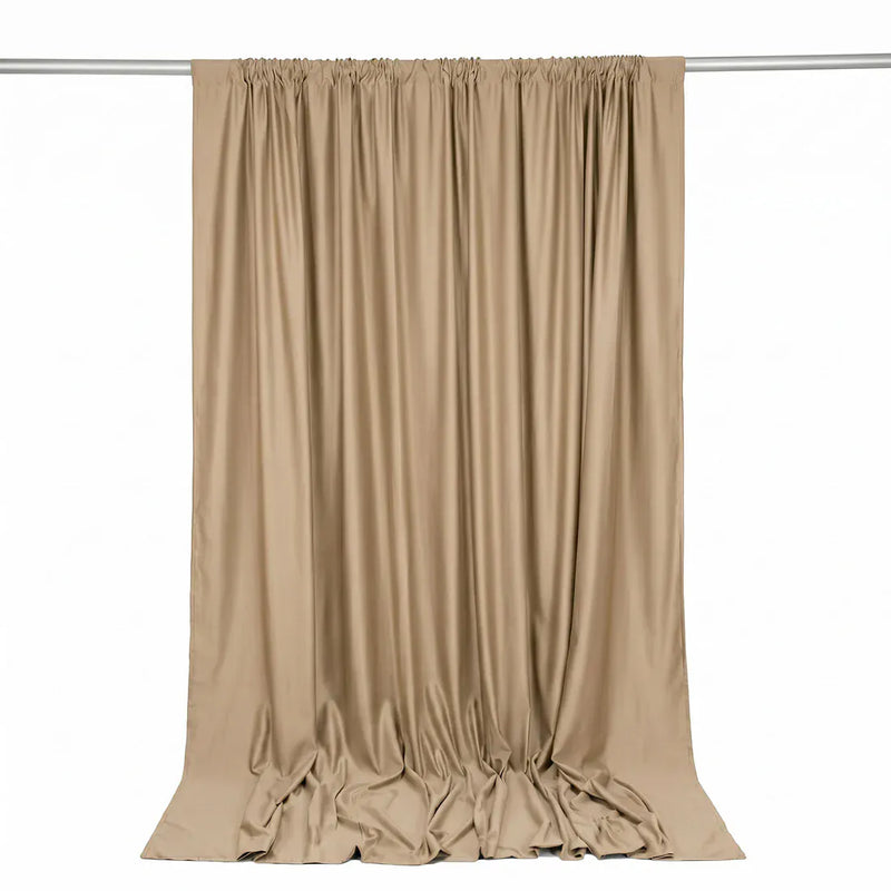 10 ft x 10 ft Polyester Backdrop Curtain Drape Panel with Rod Pocket