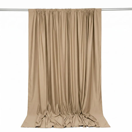 10 ft x 10 ft Polyester Backdrop Curtain Drape Panel with Rod Pocket