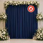 10 ft x 10 ft Polyester Backdrop Curtain Drape Panel with Rod Pocket