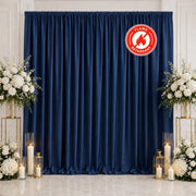 10 ft x 10 ft Polyester Backdrop Curtain Drape Panel with Rod Pocket