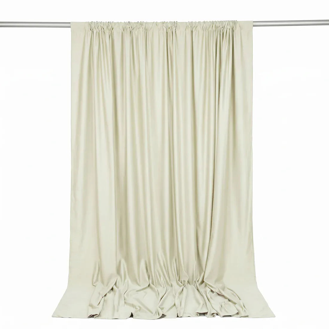 10 ft x 10 ft Polyester Backdrop Curtain Drape Panel with Rod Pocket