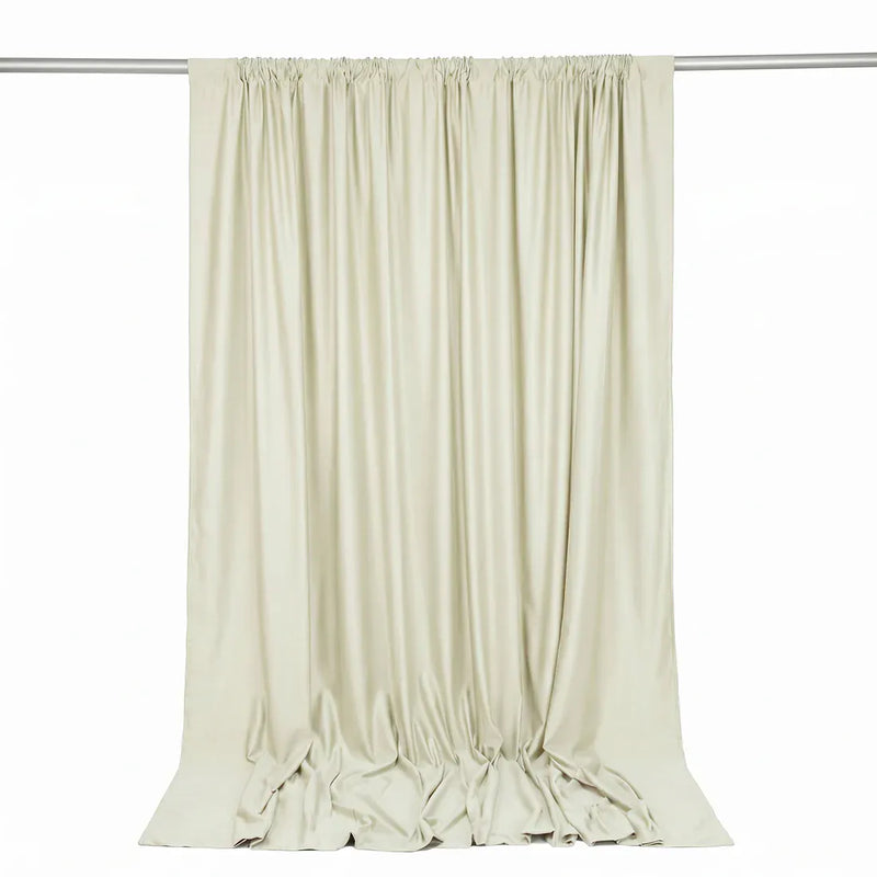10 ft x 10 ft Polyester Backdrop Curtain Drape Panel with Rod Pocket