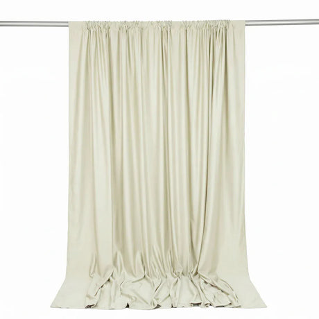 10 ft x 10 ft Polyester Backdrop Curtain Drape Panel with Rod Pocket