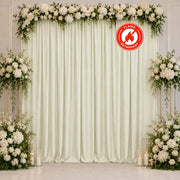 10 ft x 10 ft Polyester Backdrop Curtain Drape Panel with Rod Pocket