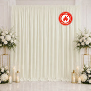 10 ft x 10 ft Polyester Backdrop Curtain Drape Panel with Rod Pocket