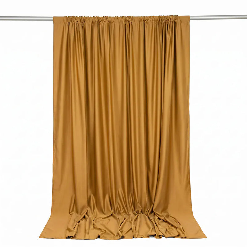 10 ft x 10 ft Polyester Backdrop Curtain Drape Panel with Rod Pocket