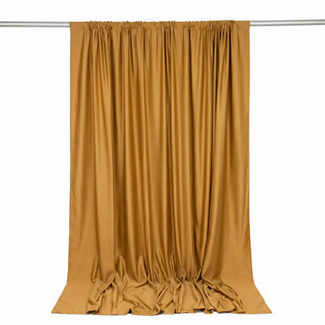 10 ft x 10 ft Polyester Backdrop Curtain Drape Panel with Rod Pocket