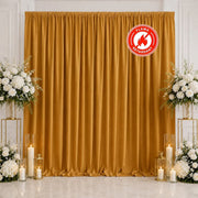 10 ft x 10 ft Polyester Backdrop Curtain Drape Panel with Rod Pocket