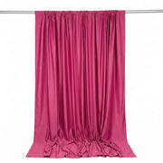 10 ft x 10 ft Polyester Backdrop Curtain Drape Panel with Rod Pocket