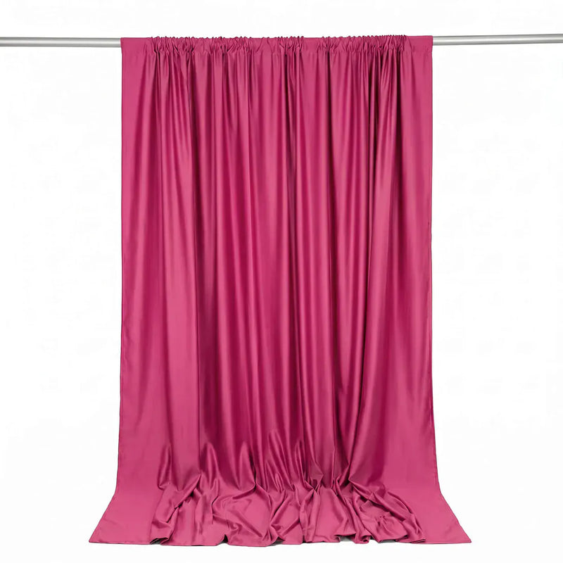 10 ft x 10 ft Polyester Backdrop Curtain Drape Panel with Rod Pocket