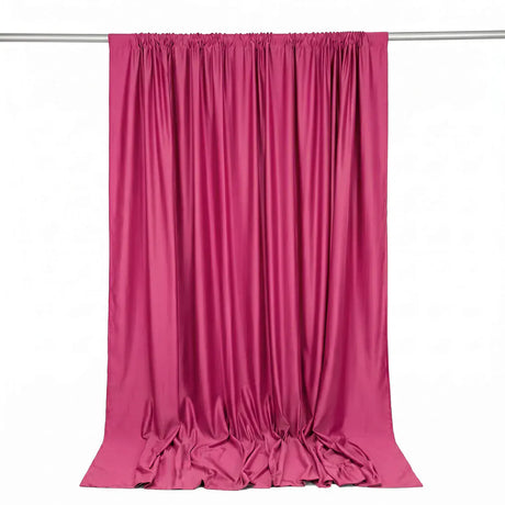 10 ft x 10 ft Polyester Backdrop Curtain Drape Panel with Rod Pocket