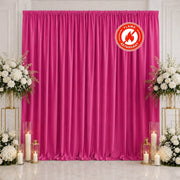 10 ft x 10 ft Polyester Backdrop Curtain Drape Panel with Rod Pocket