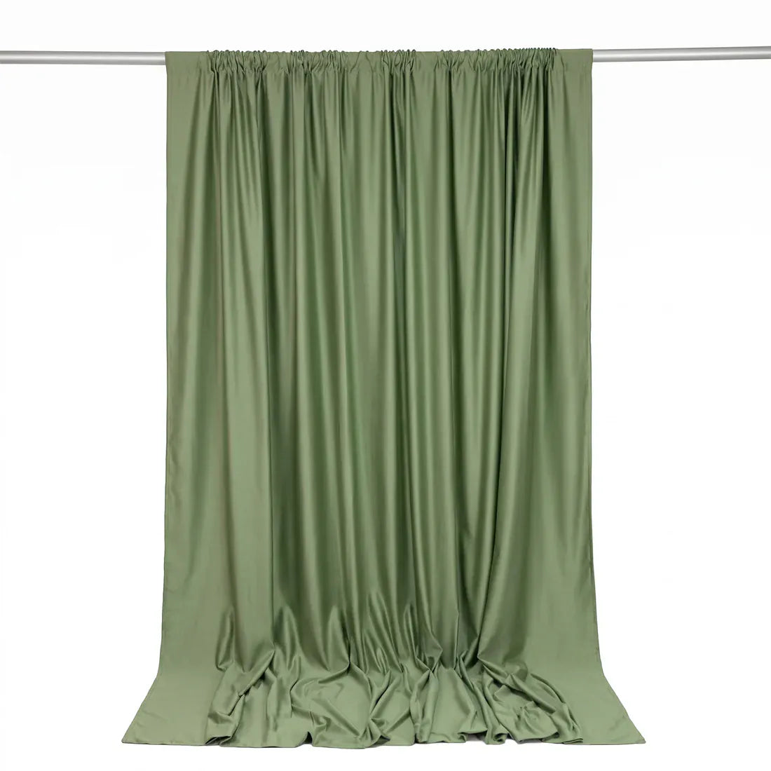 10 ft x 10 ft Polyester Backdrop Curtain Drape Panel with Rod Pocket