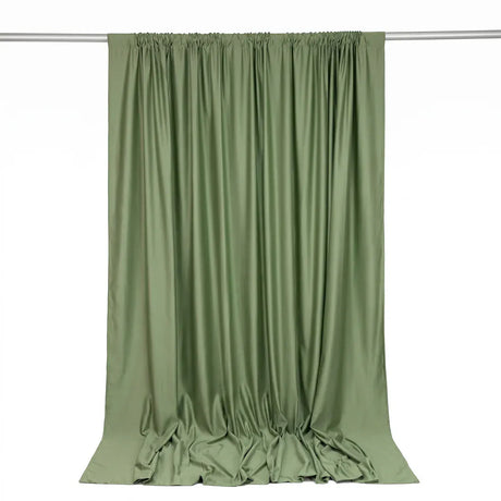 10 ft x 10 ft Polyester Backdrop Curtain Drape Panel with Rod Pocket