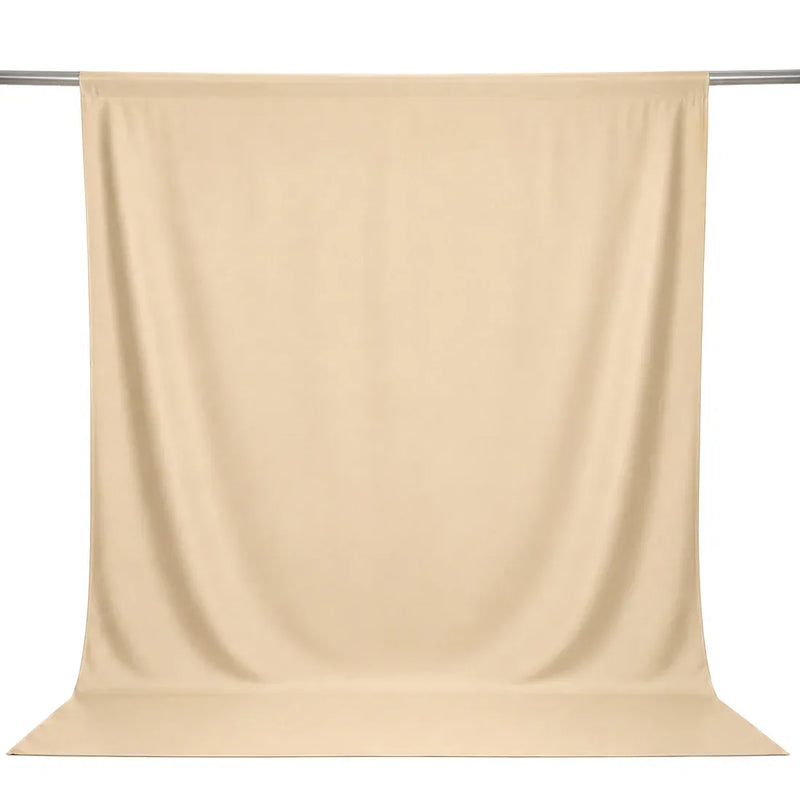 10 ft x 10 ft Polyester Backdrop Curtain Drape Panel with Rod Pocket