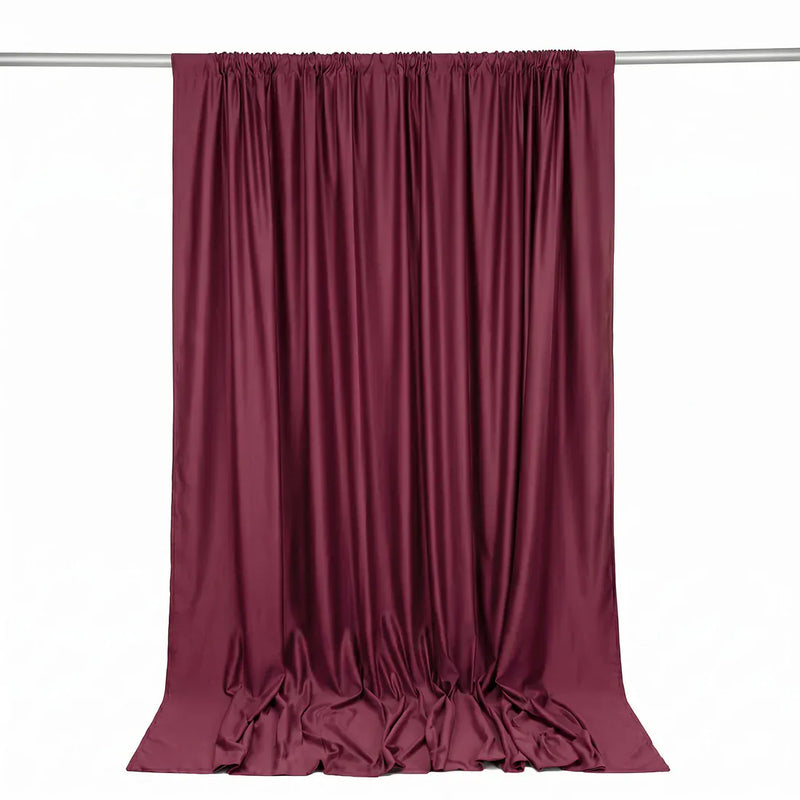 10 ft x 10 ft Polyester Backdrop Curtain Drape Panel with Rod Pocket