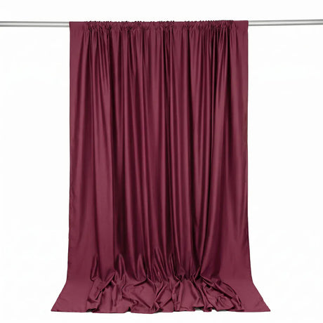 10 ft x 10 ft Polyester Backdrop Curtain Drape Panel with Rod Pocket