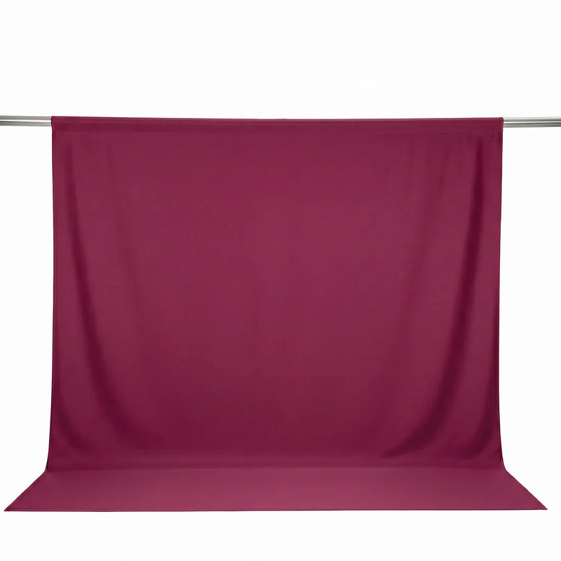 10 ft x 10 ft Polyester Backdrop Curtain Drape Panel with Rod Pocket