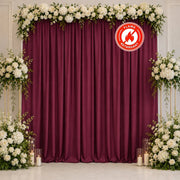 10 ft x 10 ft Polyester Backdrop Curtain Drape Panel with Rod Pocket