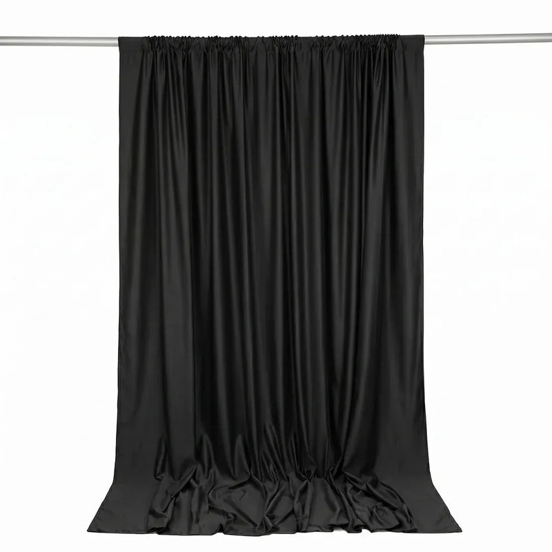 10 ft x 10 ft Polyester Backdrop Curtain Drape Panel with Rod Pocket