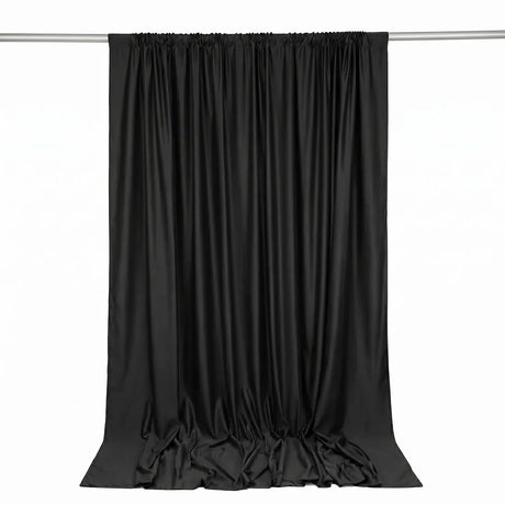 10 ft x 10 ft Polyester Backdrop Curtain Drape Panel with Rod Pocket