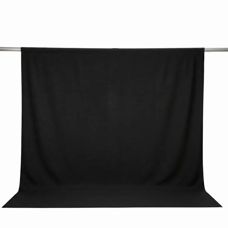 10 ft x 10 ft Polyester Backdrop Curtain Drape Panel with Rod Pocket