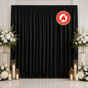 10 ft x 10 ft Polyester Backdrop Curtain Drape Panel with Rod Pocket