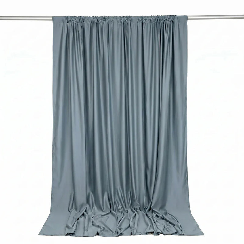 10 ft x 10 ft Polyester Backdrop Curtain Drape Panel with Rod Pocket